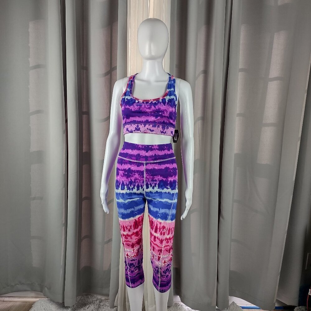 New Look Sport 2 Pc Activewear Set Crop Leggings Sports Bra Size Small (NWT)